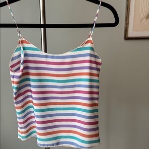 Colorful Striped Cami Top